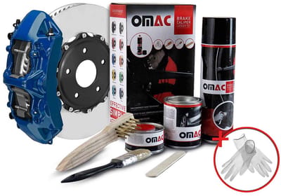 Complete Remklauw Verfset Texas Autolak Set met Hittebestendige Lak - Kleur Blauw