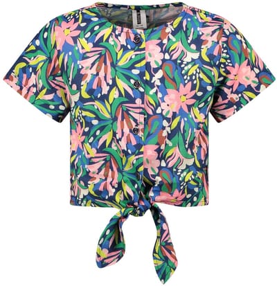 Meisjes blouse - Happy jungle AOP