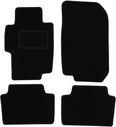 Zwarte veloursmatten voor: Honda Accord VII sedan, stationwagen, tourer, Type-S (2002-2008)