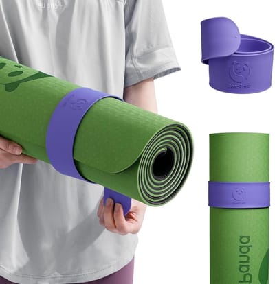 Yoga Mat Band - Draagband Mat - Mat Rollen - Snelle Bevestiging - Past Meeste Mats - Paars