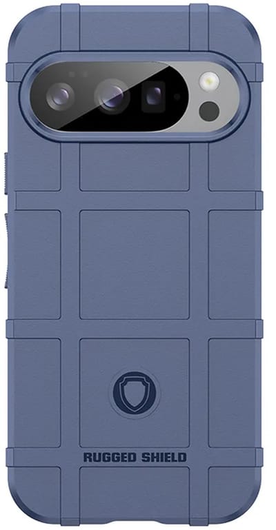 MobyDefend Hoesje - Geschikt voor Google Pixel 10 / Google Pixel 10 Pro - Rugged Shield TPU Backcover - Blauw