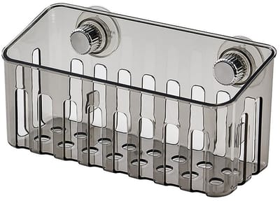 Dailygoods- Sponshouder met Duidelijke Zuignap - Keuken Organizer - Caddy voor Spons/Zeep/Afwasborstel - Grote Capaciteit - Eenvoudige Installatie - Ventilatie en Afvoer - Gootsteenorganizer