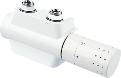 Onderblok Aansluitset - Radiatorventiel Set - Verwarming Installeren - Variabele Aansluiting - 50 mm Hartafstand - Chroom