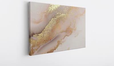 Saammp Canvas Schilderij - Marmer - Pastel - Abstract kunstwerk - 30x20 - Foto op canvas - Wanddecoratie - Muurdecoratie Woonkamer - Slaapkamer decoratie - Canvas Print