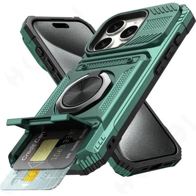 Militaire kwaliteit Hoesje Voor iPhone 11 13 14 15 16 Pro Max Magnetische Roterende Ring Kickstand Robuuste Valbescherming Portemonnee Cover For iPhone 11