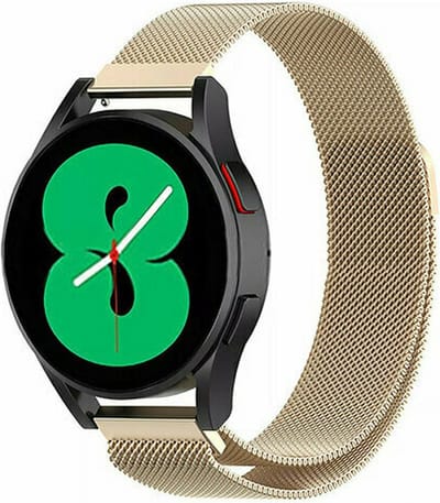 By Qubix - 20mm - Milanese bandje - Vintage goud - Geschikt voor Huawei watch GT 2 (42mm) - Huawei watch GT 3 (42mm) - Huawei watch GT 3 Pro (43mm)