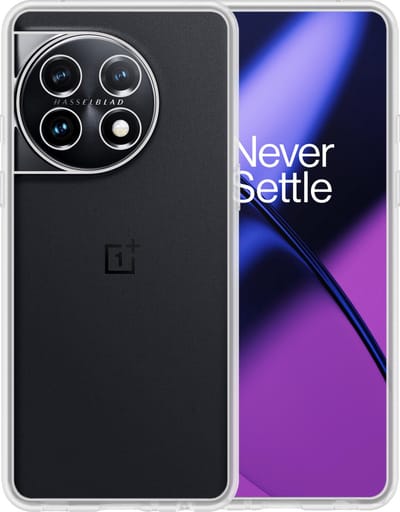 Hoesje - Geschikt voor OnePlus 11 - Sterk & Shockproof - Siliconen Case - Hoes Cover - Telefoonhoes - Transparant