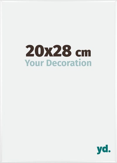 Your Decoration - Fotolijst 20x28 cm - Aluminium - Wit Hoogglans - Kent