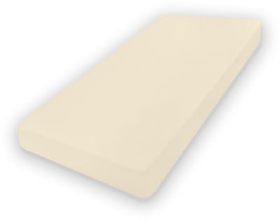 Matex CLASSIC Serie - Jersey Laken - 110x190/120x200 cm - Ecru - Elastiek