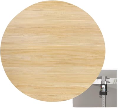 Houten Eettafel - Ronde Tafel - Eten & Werken - DIY Vervangingspaneel - 100 cm Diameter - Licht Walnoot