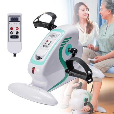 Gemotoriseerde Pedaaltrainer voor Onder Bureau - Fietsen met LCD & 12 Snelheden voor Been- en Armtraining