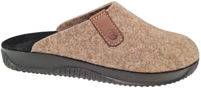 Rohde 2782 17 Pantoffels Beige Vilten Heren Open Sloffen - Beige - 40