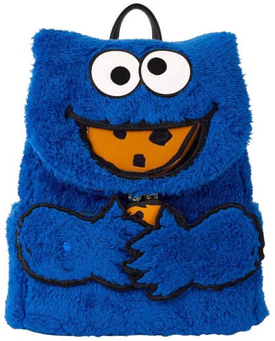 Sesame Street Loungefly - Cookie Monster Plush Dames Mini rugzak - meerkleurig - Standard