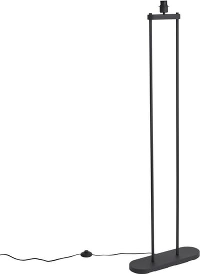 QAZQA thijmen - Moderne Vloerlamp | Staande Lamp - 1 lichts - H 150 cm - Zwart - Woonkamer