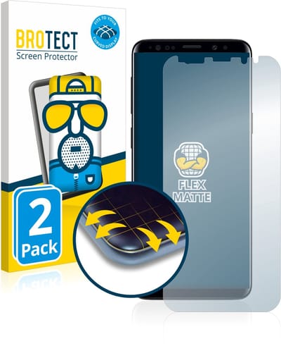 BROTECT - Screenprotector voor Samsung Galaxy S9 Plus - Folie Beschermfolie matte volledig dekking 2 Stuks