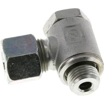 10S & M16x1.5 Verzinkt Stalen Swivel Joint Snijringkoppeling Buitendraad 250bar Draaibaar ISO 8434-1