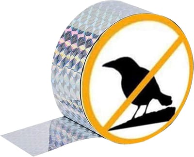 Effectieve Vogelverschrikker voor Balkon - Reflecterende Tape, Duurzaam en Weerbestendig, 80 m x 2.2 cm, Bescherming tegen Duiven en Vogels