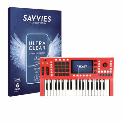 Savvies - Screenprotector voor Akai Professional MPC Key 37 - Folie Beschermfolie transparant 6 Stuks