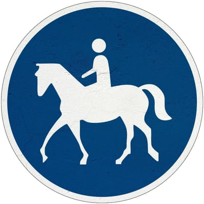 Ruiterpad bord - G9 | Sign Again materiaal | 15 cm