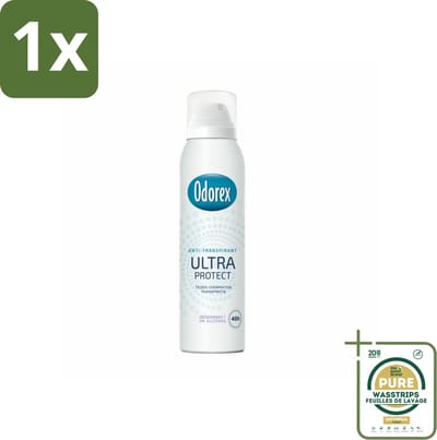 1 x Odorex - Deodorant Spray - Ultra Protect - Extra Krachtig - 150 ml- Anti-transpirant Spray - Zweetvermindering - Geurvermindering - Huidvriendelijk - 48 Uur Bescherming