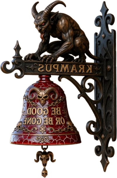 Deurbel - Wanddecoratie - Voordeur Decoreren - Gothic Vintage Stijl - 1 Stuk - Zwart