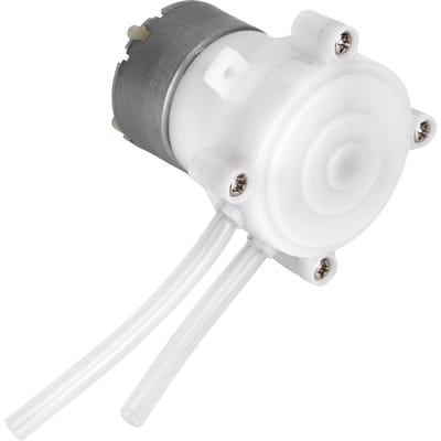Mini Pompe Péristaltique de Dosage DC 6V pour Jardin Chimique Laboratoire Analyse Biochimique white