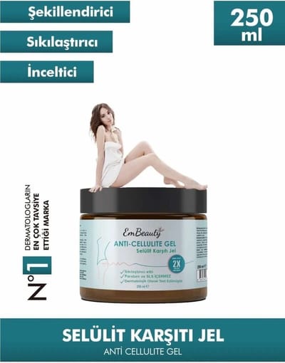 Embeauty Afslankende Verstevigende Cellulitis- en Striae-Verwijderende lichaamsvormende gel 250 ml