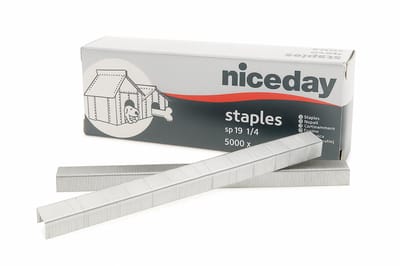 Niceday - Nietjes SP19 1/4 - 6 mm - 5000 stuks - Voor 20 vellen