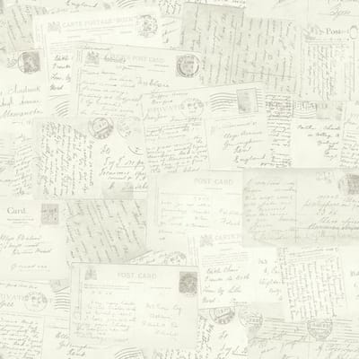 Dutch Wallcoverings vliesbehang kaarten - grijs