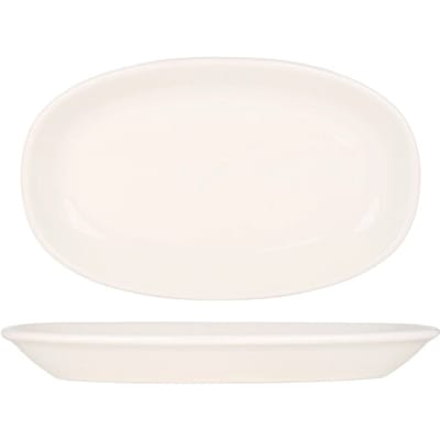 Bonna Serveerschaal - Gourmet - Porselein - 34x19 cm - set van 2