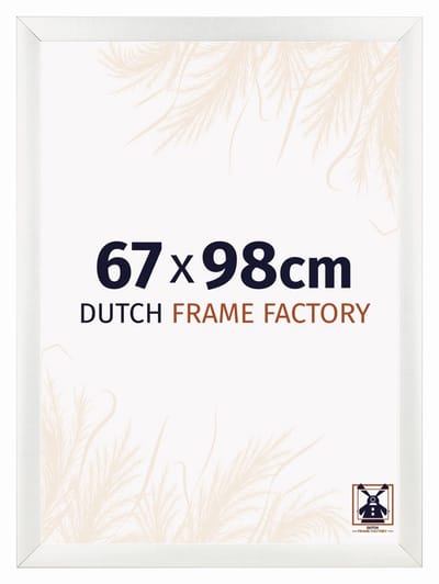 Fotolijst 67x98 cm - MDF - Wit Geveegd - Praag