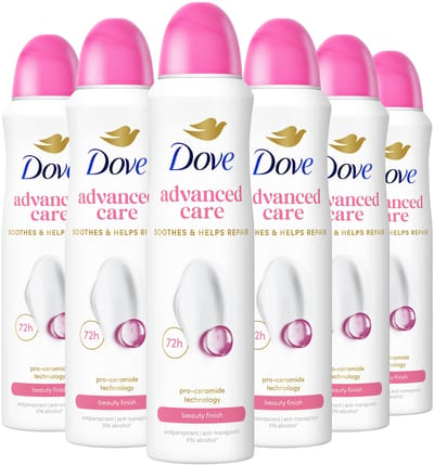 Dove - Anti-Transpirant Deodorant Spray - Advanced Care - Beauty Finish - 6 x 150 ml