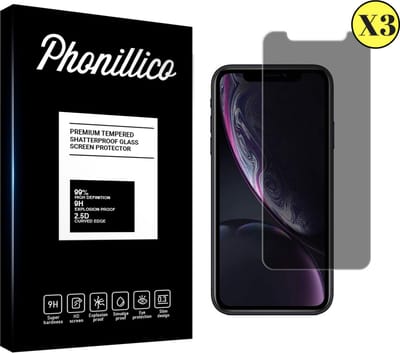 Screenprotector privacy voor iPhone XR - 2 stuks Beschermglas Privacy Glas van glazen schermbeschermfolie