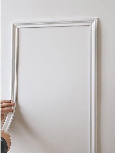PVC Decoratieve Zelfklevende Wandafwerking - Flexibele Decoratieve Lijstwerk - Gips Lijstwerk Voor Woonkamer Tv-wand Omlijsting - DIY 3D Plafondafwerking Voor Kastdeuren En Fotolijsten