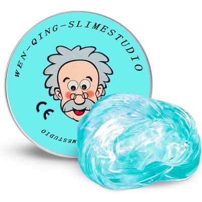 Kneedbaar Vloeibaar Kristal Stuiterende Slijm Speelgoed Set Kindveilig Modder Stressverlichting Klei Vorm Handgemaakt DIY Handlijm Speelklei blauw