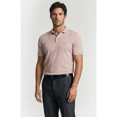 Dstrezzed Ds_cami Polo Violet Ice Violet Ice Maat: L | Poloshirts Outlet | Heren | Roze
