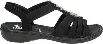 Rieker Sandalen zwart - Maat 38
