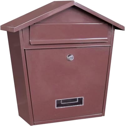 Brievenbus Decoratie - Wandmontage brievenbus - Briefpost ontvangen - Versterkt slot - 35x38x13cm - Wit