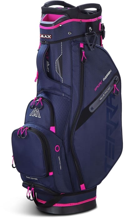 Big Max Terra Sport Golftas - Cartbag - Steel Blue Fuchsia