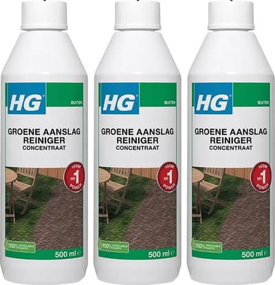 HG groene aanslagreiniger concentraat 500ml 9374N 3 stuks - KD set