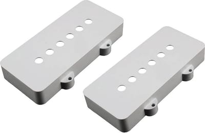 Allparts PC6400050 pickup covers voor Jazzmaster, verouderd wit, set van 2