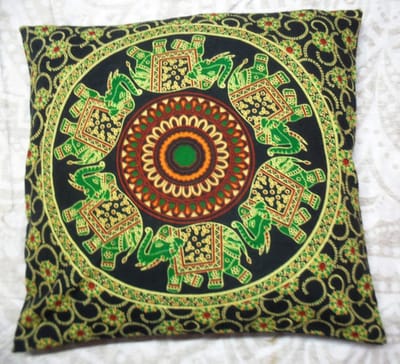 Kussenhoes, Indiase poef, mandala, veelkleurig, vierkant kussensloop, pompon buiten, boho-kussensloop, huisdierbeddengoed, woonkamer, decoratieve kussenslopen (20)