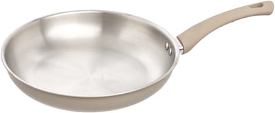 5Five koekenpan Paris - D28 cm - RVS - aluminium - beige/zilver - pannen - alle warmtebronnen