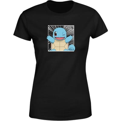 Pokémon Pokédex Squirtle #0007 Women's T-Shirt - Black - XS