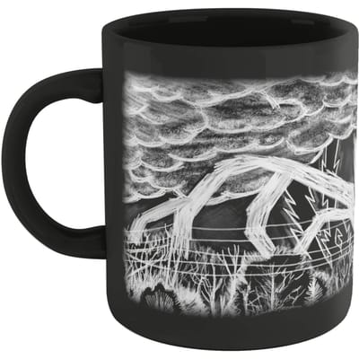 Stranger Things Mind Flayer Drawing Mug - Black