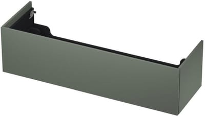 INK - Onderkast 1 Lade Push 2 Open Bestaande Uit - 1400x450x376 Mm - Mat Beton Groen