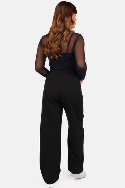 Getdrezzed Top - Maat: XS - Mesh top met ronde hals donkerblauw