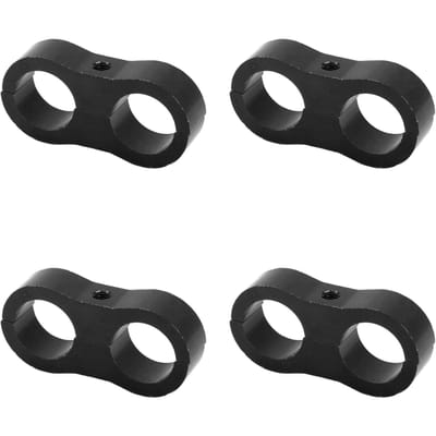 4 Stuks 10AN Slangscheidingsklem Brandstofleiding Montageklem Montageverdeler Fitting Adapter voor Brandstof black