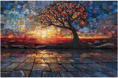 Houten Puzzel - Legpuzzel Volwassenen - Ontspanning Thuis - Geïmporteerd Lindehout - 140x90 cm - Boom 1