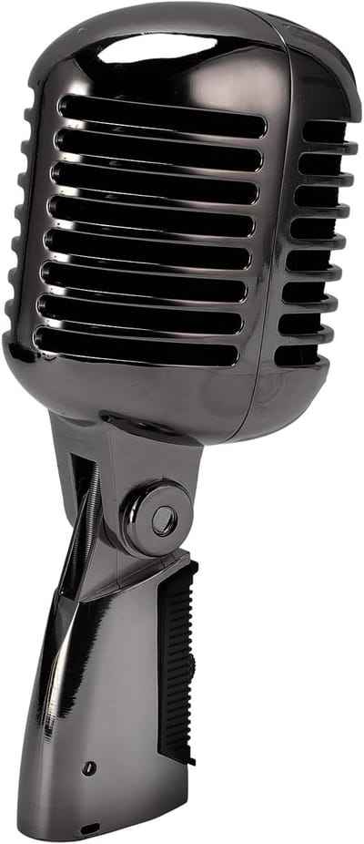 Dynamische Microfoon - Zangmicrofoon Studio - Muziekoptredens Opnames - Robuuste Structuur Kantelbaar - 50-18kHz Frequentie - Metaalgrijs